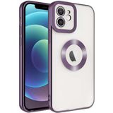 Apsuwa Apple iPhone 11 Omega Kamera Korumalı Logo Gösteren Silikon Derin Mor Telefon Kılıfı