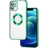 Apsuwa Apple iPhone 11 Omega Kamera Korumalı Logo Gösteren Silikon Yeşil Telefon Kılıfı