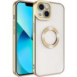 Apsuwa Apple iPhone 14 Plus Omega Kamera Korumalı Logo Gösteren Silikon Gold Telefon Kılıfı
