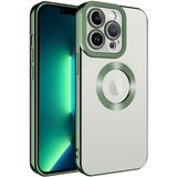 Apsuwa Apple iPhone 14 Pro Omega Kamera Korumalı Logo Gösteren Silikon Yeşil Telefon Kılıfı