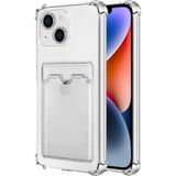 Apsuwa Apple Uyumlu iPhone 14 Plus Kamera Korumalı Kartlıklı Setra Şeffaf Silikon Kılıf
