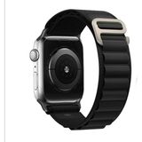 Apsuwa Apple Watch 11 46MM Kordon Kayış Kumaş Alpine - Siyah