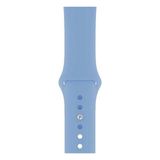 Apsuwa Apple Watch Nike+ 4 40MM Uyumlu Kordon Mat Jel Silikon Saat Kordonu 40/bb--Açık Mavi