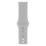 Apsuwa Apple Watch Nike+ 4 40MM Uyumlu Kordon Mat Jel Silikon Saat Kordonu 40/bb--Gri