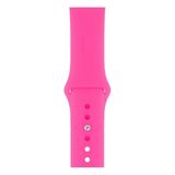 Apsuwa Apple Watch Nike+ 4 40MM Uyumlu Kordon Mat Jel Silikon Saat Kordonu 40/bb--Koyu Pembe