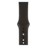 Apsuwa Apple Watch Nike+ 4 40MM Uyumlu Kordon Mat Jel Silikon Saat Kordonu 40/bb--Siyah