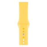 Apsuwa Apple Watch Nike 6 40MM Uyumlu Kordon Mat Jel Silikon Saat Kordonu 40/bb--Sarı