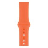 Apsuwa Apple Watch Nike 6 40MM Uyumlu Kordon Mat Jel Silikon Saat Kordonu 40/bb--Turuncu