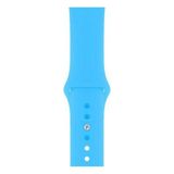 Apsuwa Apple Watch Nike 6 40MM Uyumlu Kordon Mat Jel Silikon Saat Kordonu 40/bb--Ufuk Mavisi