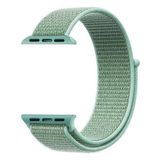 Apsuwa Apple Watch Nike Se 40MM Uyumlu Kordon Cırtcırt Kumaş Saat Kordonu 40/K03--YEŞIL