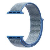 Apsuwa Apple Watch Nike Se 44MM Uyumlu Kordon Cırtcırt Kumaş Saat Kordonu 44/K03--MAVI