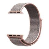 Apsuwa Apple Watch Nike Se 44MM Uyumlu Kordon Cırtcırt Kumaş Saat Kordonu 44/K03--ROSE Gold