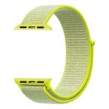 Apsuwa Apple Watch Nike Se 44MM Uyumlu Kordon Cırtcırt Kumaş Saat Kordonu 44/K03--SARI - Sarı