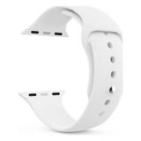 Apsuwa Apple Watch Se 44MM Uyumlu Kordon Yumuşak Lüx Silikon Saat Kordonu 44/aa--Beyaz