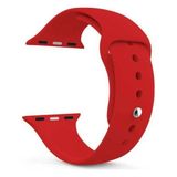 Apsuwa Apple Watch Se 44MM Uyumlu Kordon Yumuşak Lüx Silikon Saat Kordonu 44/aa--Kırmızı