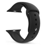 Apsuwa Apple Watch Se 44MM Uyumlu Kordon Yumuşak Lüx Silikon Saat Kordonu 44/aa--Siyah