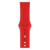 Apsuwa Apsuwa Apple Watch Nike 6 40MM Uyumlu Kordon Mat Jel Silikon Saat Kordonu 40/bb--Kırmızı