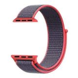 Apsuwa Apsuwa Apple Watch Nike Se 44MM Uyumlu Kordon Cırtcırt Kumaş Saat Kordonu 44/K03--KOYU Pembe