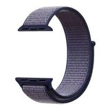 Apsuwa Apsuwa Apple Watch Nike Se 44MM Uyumlu Kordon Cırtcırt Kumaş Saat Kordonu 44/K03--LACIVERT