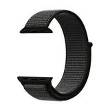 Apsuwa Apsuwa Apple Watch Nike Se 44MM Uyumlu Kordon Cırtcırt Kumaş Saat Kordonu 44/K03--SIYAH