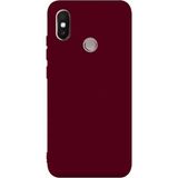 Apsuwa Apsuwa Xiaomi Redmi Note 6 Pro Kılıf Premier Lüx Yumuşak Silikon Mürdüm