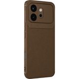 Apsuwa Honor 600 Kılıf Negro Kabon Desen Silikon + Ekran Koruyucu - Kahve