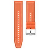 Apsuwa Honor Choice Band 20MM ile Uyumlu Kordon Kayış Dikiş Desenli Silikon KRD102 Lms 20/dds Turuncu