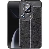 Apsuwa Huawei Pura 70 Ultra Kılıf Niss Deri Desen Silikon - Siyah