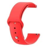 Apsuwa Huawei Watch Gt 2 46MM Uyumlu Kordon Mat Jel Silikon Saat Kordonu 22/qq--Kırmızı