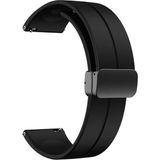 Apsuwa Huawei Watch Gt4 46 mm Kordon D-Buckle Mıknatıslı Silikon 22/22HHZ - Koyu Gri