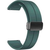 Apsuwa Huawei Watch Gt4 46 mm Kordon D-Buckle Mıknatıslı Silikon 22/22HHZ - Yeşil