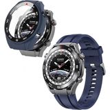 Apsuwa Huawei Watch Ultimate Kordon Kayış Soft Silikon Lacivert + Ekran Koruyucu Kasa Lacivert