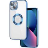 Apsuwa Iphone 13 Kılıf Omega Kamera Korumalı Logo Gösteren Silikon - Mavi
