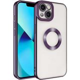 Apsuwa Iphone 14 Plus Kılıf Omega Kamera Korumalı Logo Gösteren Silikon - Derin Mor