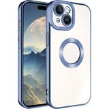Apsuwa Iphone 15 Plus Kılıf Omega Silikon + Ekran Koruyucu - Mavi