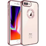 Apsuwa Iphone 7 Plus Kılıf Omega Kamera Korumalı Logo Gösteren Silikon - Rose Gold
