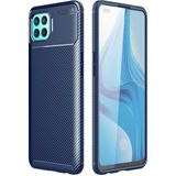 Apsuwa Oppo Reno 4 Lite (CPH2125) Karbon Görünüm Negro Silikon Kılıf - Lacivert