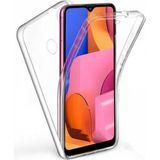 Apsuwa Samsung Galaxy A20S Ön Arka 360 Koruma Şeffaf Silikon Kılıf