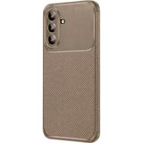 Apsuwa Samsung Galaxy A37 Negro Karbon Desen Silikon Kahverengi Kılıf