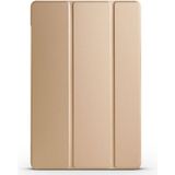 Apsuwa Samsung Galaxy A9 X110 Smart Cover Standlı Arkası Şeffaf Mika Altın Kılıf