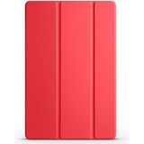 Apsuwa Samsung Galaxy A9 X110 Smart Cover Standlı Arkası Şeffaf Mika Kırmızı Kılıf