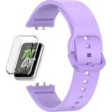 Apsuwa Samsung Galaxy Fit 3 Kordon + Ekran Koruyucu Kasa Şeffaf - Lila