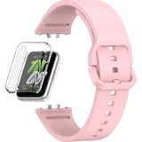 Apsuwa Samsung Galaxy Fit 3 Kordon + Ekran Koruyucu Kasa Şeffaf - Pembe