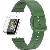 Apsuwa Samsung Galaxy Fit 3 Kordon + Ekran Koruyucu Kasa Şeffaf - Yeşil