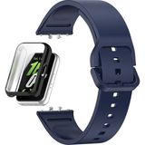 Apsuwa Samsung Galaxy Fit 3 Kordon + Ekran Koruyucu Kasa Siyah - Lacivert