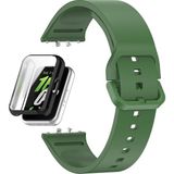 Apsuwa Samsung Galaxy Fit 3 Kordon + Ekran Koruyucu Kasa Siyah - Yeşil