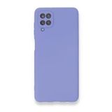 Apsuwa Samsung Galaxy M12 Kılıf Ultra Elastik Silikon Rubber Premier Lila
