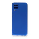 Apsuwa Samsung Galaxy M12 Kılıf Ultra Elastik Silikon Rubber Premier Mavi