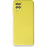 Apsuwa Samsung Galaxy M12 Ultra Elastik Silikon Rubber Premier Sarı Kılıf