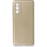 Apsuwa Samsung Galaxy S20 Fe Kılıf Ultra Elastik Rubber Premier Gold Kılıf